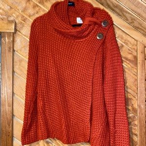 Burnt orange heavy pullover sweater